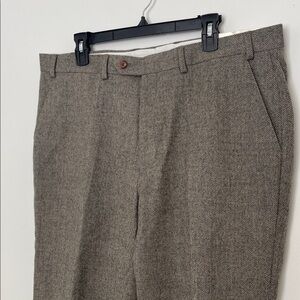 Lauren Ralph Lauren Men’s Trim Fit 100% Wool Herringbone Gray Dress Pants 38x32